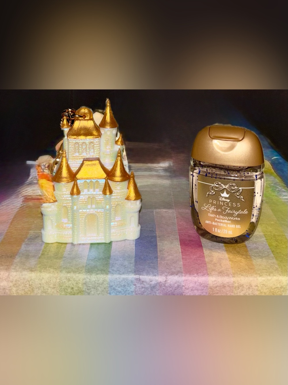 Bath & Body Works  Castle Hand Sanitizer Holder w/ hand sanitizer